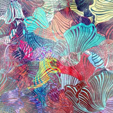 Graphic  abstract background Stock Illustration