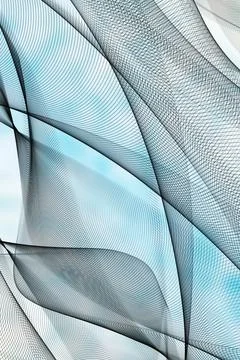 Graphic abstract black lines on white background Stock Illustration