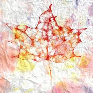 Graphic abstract leaf Stock Illustration