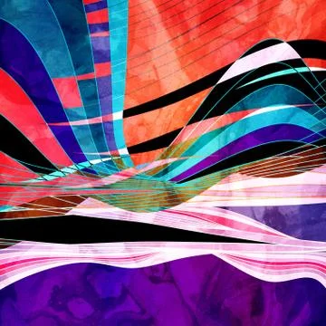 Graphic abstract light waves Stock Illustration