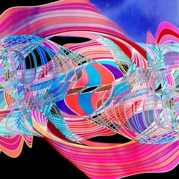 Graphic abstract light waves Stock Illustration