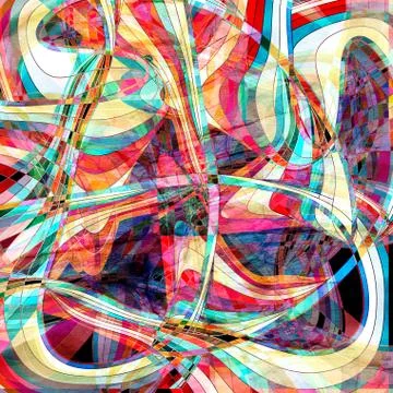 Graphic abstract light waves Illustrazione stock