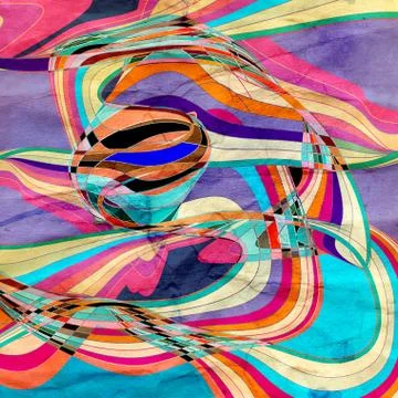 Graphic abstract light waves Stock Illustration