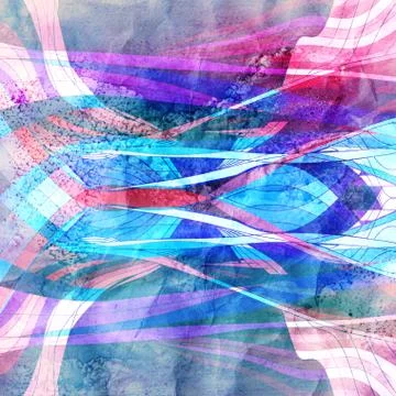 Graphic abstract light waves Stock Illustration