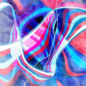 Graphic abstract light waves Stock Photos