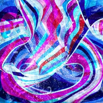 Graphic abstract light waves Stock Photos
