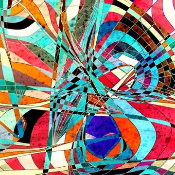 Graphic abstract light waves Stock Photos