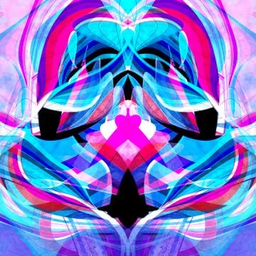 Graphic abstract light waves Stock Photos