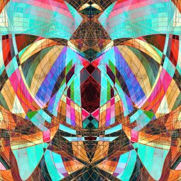 Graphic abstract light waves Stock Photos