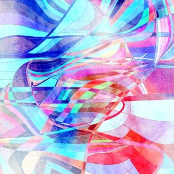 Graphic abstract light waves Stock Photos