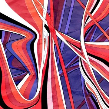 Graphic abstract light waves Stock Photos