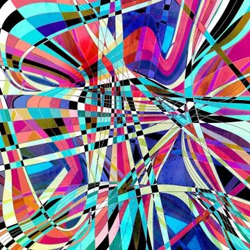 Graphic abstract light waves Stock Photos