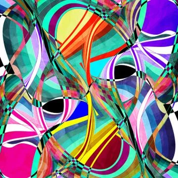 Graphic abstract light waves Stock Photos