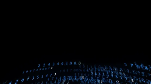 Graphic animation of binary code against a black background 库存影片 32964826