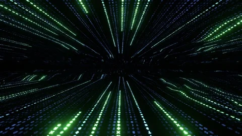 Graphic animation, matrix inspired seamless loop, crypto symbols data 스톡 동영상 243651551