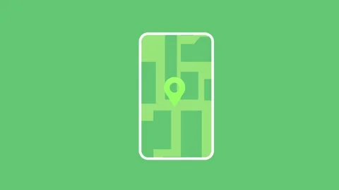  Graphic animation of the navigator in a smartphone Stock Footage 156733317