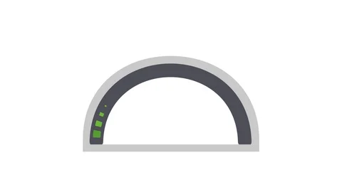 Graphic animation of Speedometer, Charging level Stock Footage 128063941