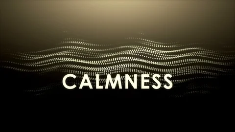 Graphic animation text, Calmness. Vidéo 104189645