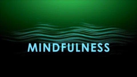 Graphic animation text, Mindfulness. Video stock 104189283