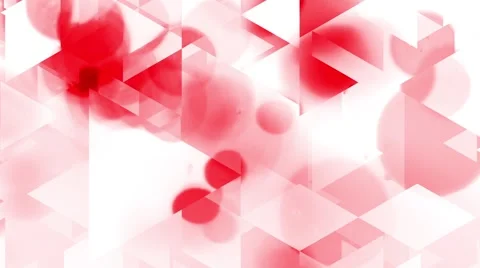 Graphic animation with triangles and red spots effects in background Stock Footage 50525887