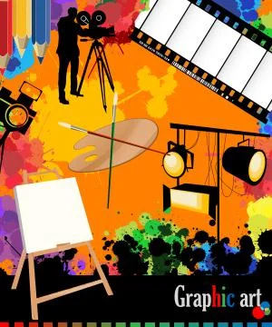 Graphic arts layout Stock-Illustration