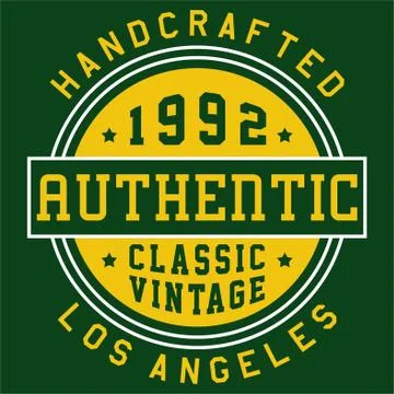 Graphic authentic classic Stock Illustration