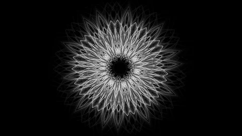 Graphic background of complex mystic mandala - seamless looping (FULL HD) Vídeos de archivo 86654575