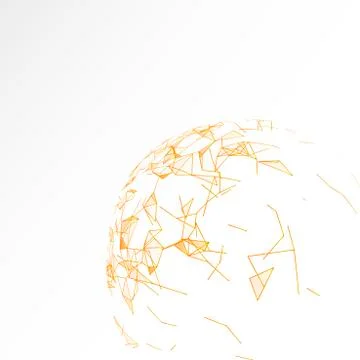 Graphic background molecule and communication. Stockillustratie