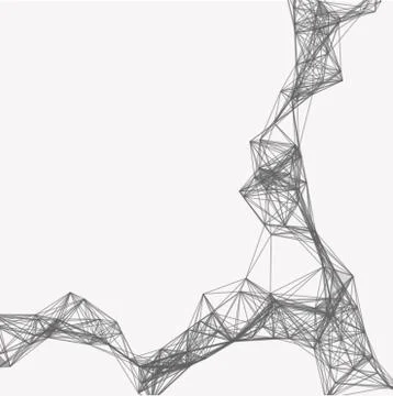 Graphic background molecule and communication. Stock Illustration