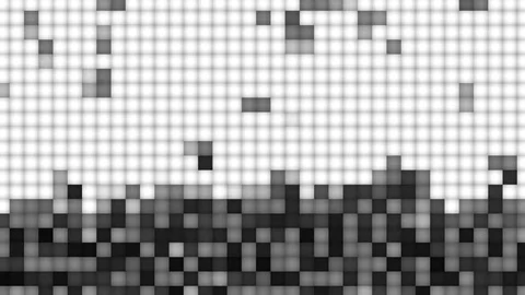 Graphic background of stacked blocks in black and white (FULL HD) Video stock 75799711