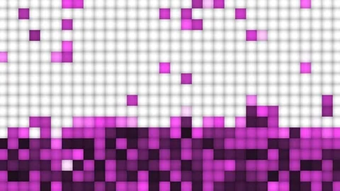 Graphic background of stacked blocks in pink color tones (FULL HD) Stock Footage 75749638