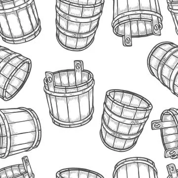 Graphic barrels of beer Illustrazione stock