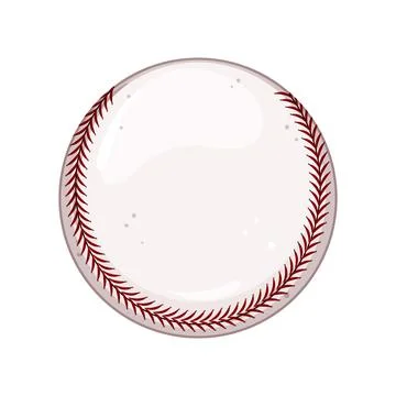 Graphic baseball ball cartoon vector illustration Stock Illustration