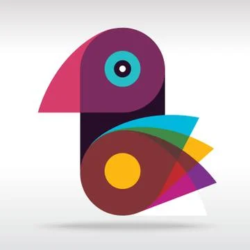 Graphic bird Stock Illustration