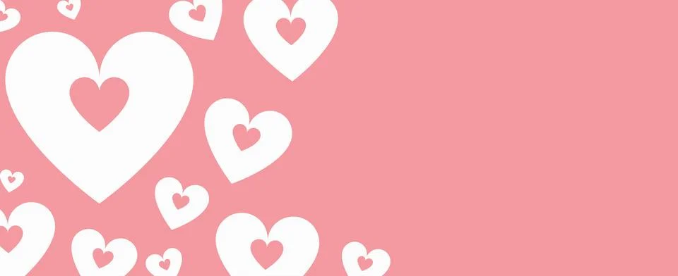 Graphic bright hearts. vector image. background for Valentine's Day Stock Illustration