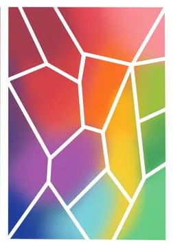 Graphic bright rainbow gradient background. Empty template for design Stock Illustration