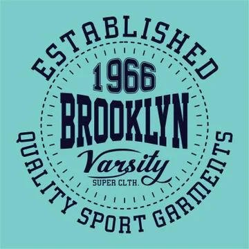 Graphic brooklyn varsity Stock Illustration