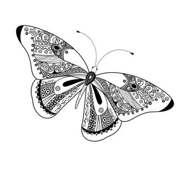 Graphic butterfly Stock Illustration