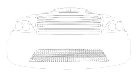 Graphic car model Stock Illustration