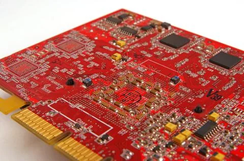 Graphic card, chip Stock Photos