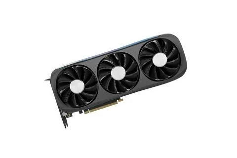 Graphic Card Processing Unit GPU Computer PCI express isolated on white backg Stock Photos