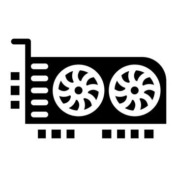 Graphic card Vector Icon Design Illustration Stock Illustration