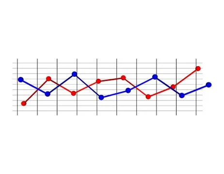 Graphic chart. 3d Vector colorful illustration. 库存插图