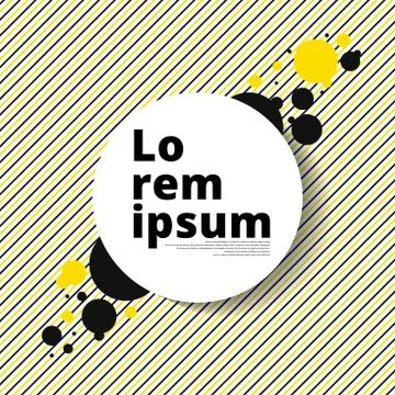 Graphic circular background vector, yellow striped background for design. for Stock Illustration