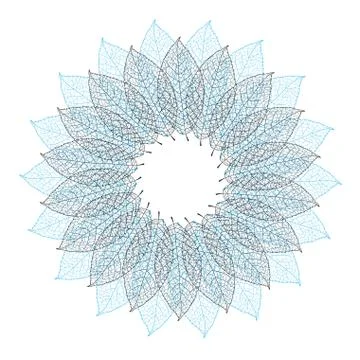 Graphic circular pattern Illustrazione stock