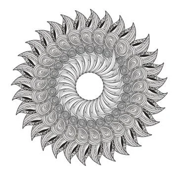 Graphic circular pattern Stock Illustration