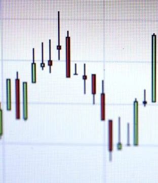 Graphic on a computer Stock Photos