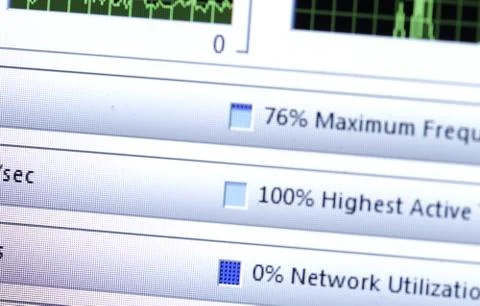 Graphic on a computer Stock Photos