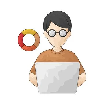 Graphic desainer illustration Stock Illustration