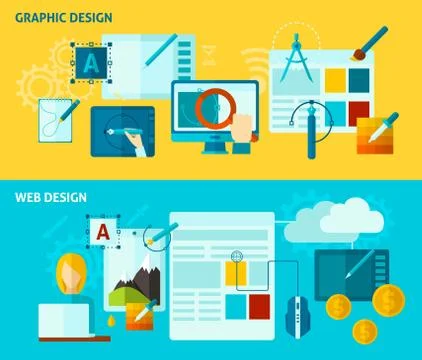 Graphic Design Banner Stock Illustration